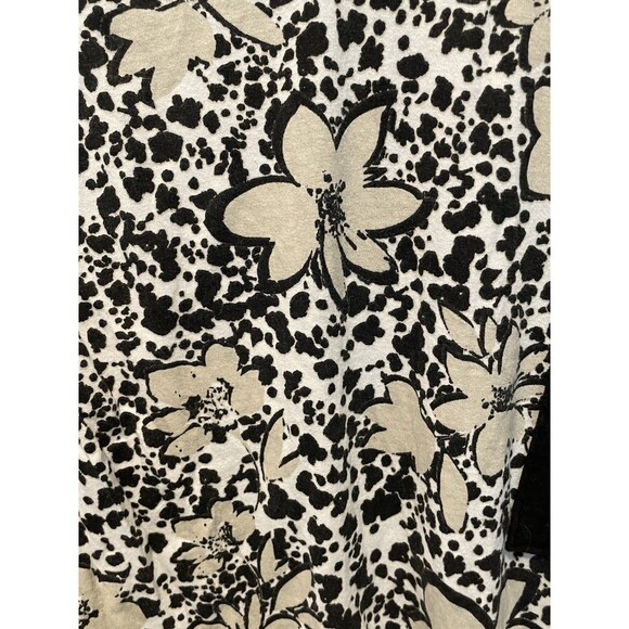 Pacsun Basics Top Womens Regular Fit Short Sleeve Cotton Black White Size Medium - Picture 4 of 6